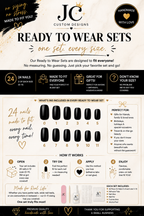 After Midnight handmade gothic press on nail set