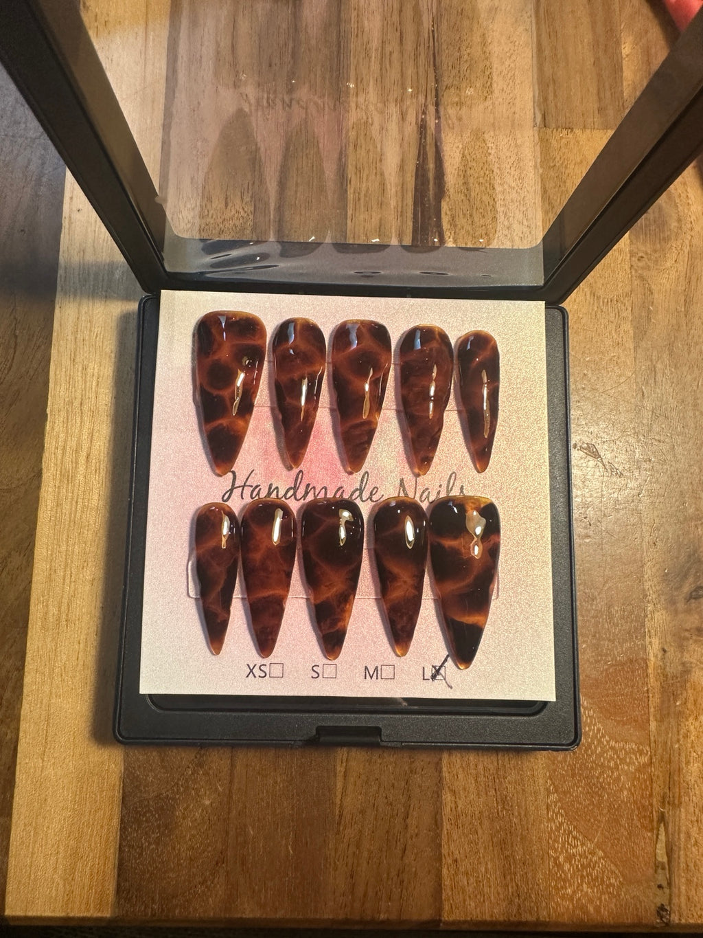 Sacred Melody handmade press-on nail set