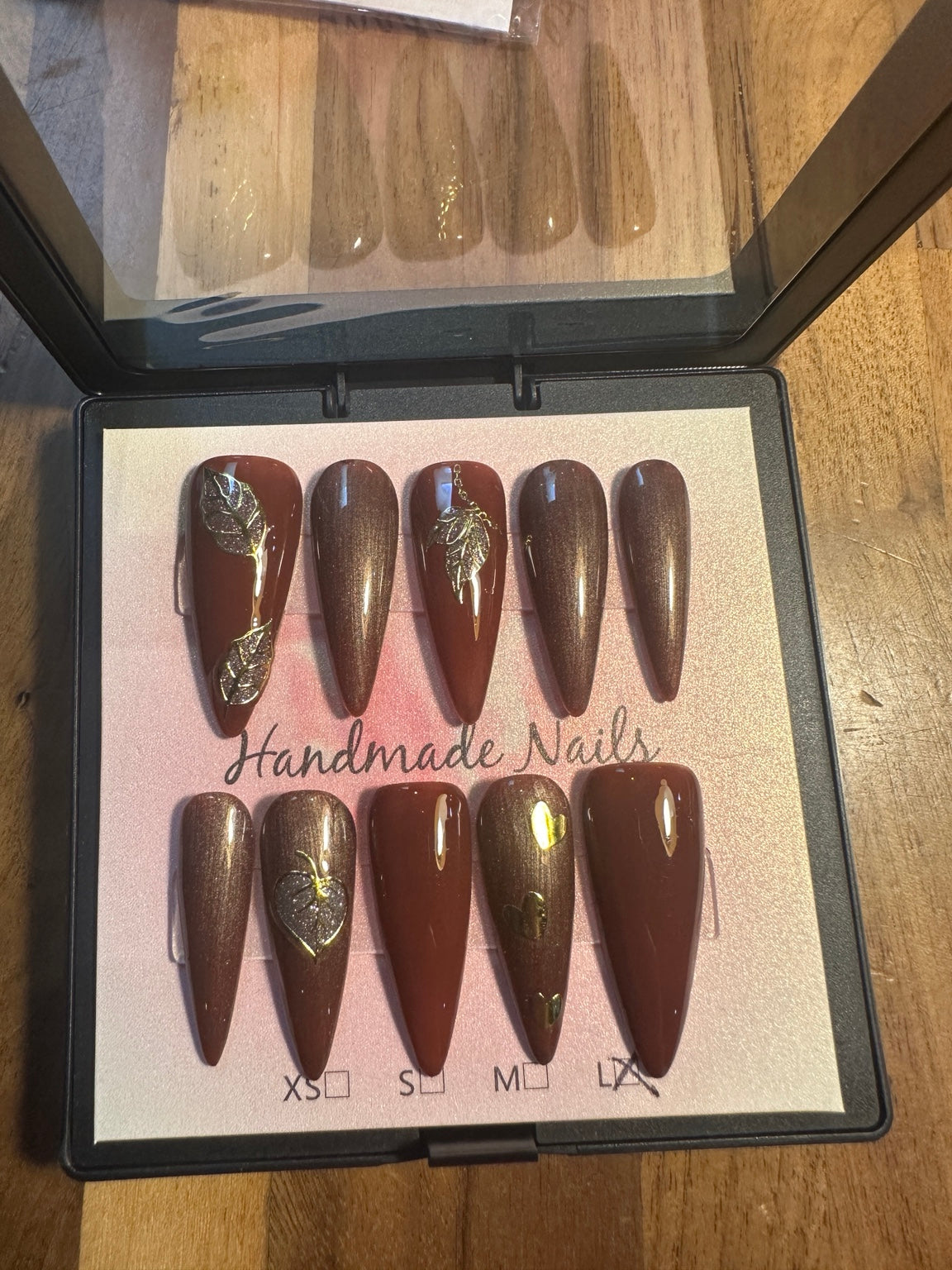 Porcelain Garden handmade press-on nail set