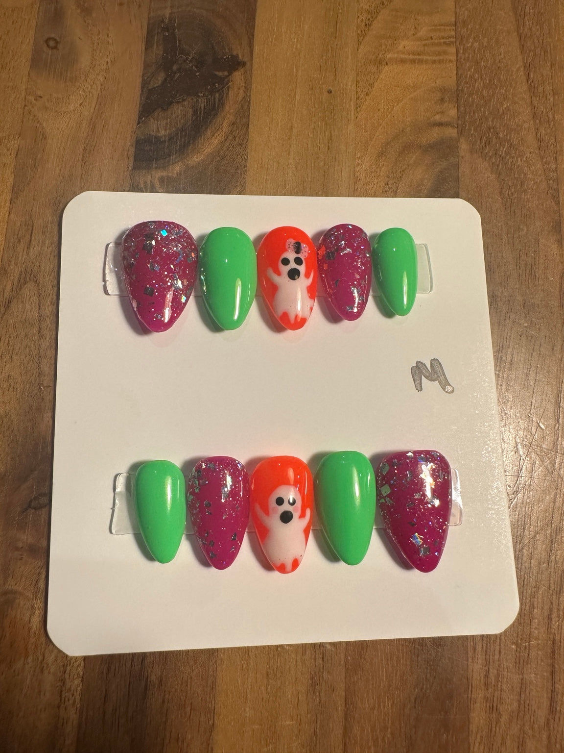 Violet Current handmade press-on nail set
