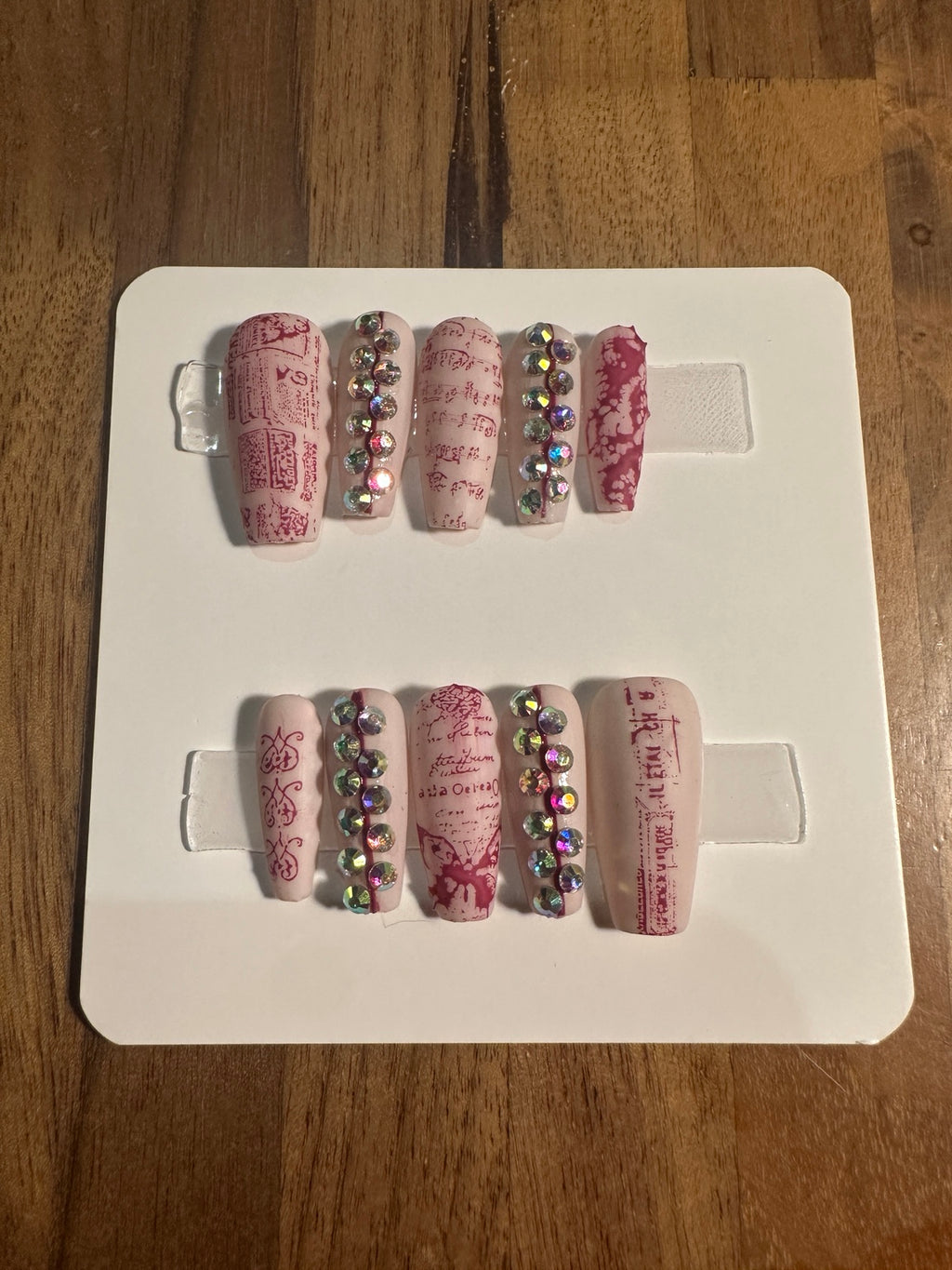 Minted Garden handmade press-on nail set