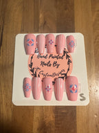Ultraviolet Wave handmade press-on nail set