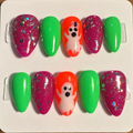 Close-up of Halloween Set press-on nail set