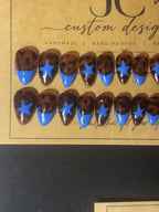Tortoise Star - 24pc Ready-to-Wear Press-On Nails | Stiletto, Coffin, Square, Almond | Short, Medium, Long