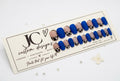Original photo of the Royal Blue Cowgirl 24-piece short rounded press-on nail set
