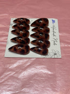 Tortoise Claws handmade press-on nails angled view
